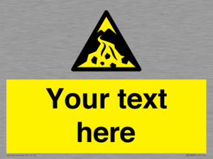 Custom Warning: Debris flow zone